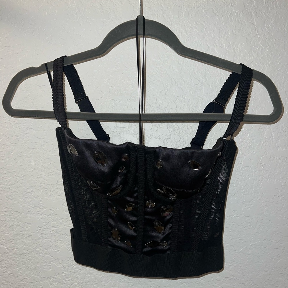 Dolce&Gabbana Black Y2K Vintage Bustier